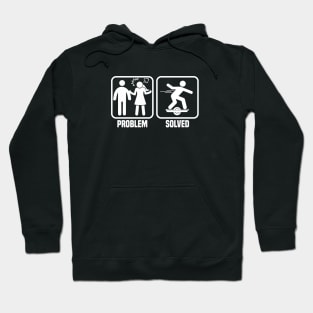 Funny Onewheel Married Couple Problem Solved Float On Hoodie